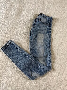 Flying Monkey Acid Washed Skinny Jeans